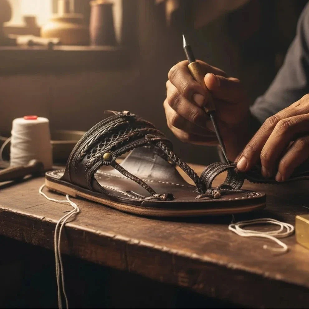 The Double Dark | Kolhapuri Chappal