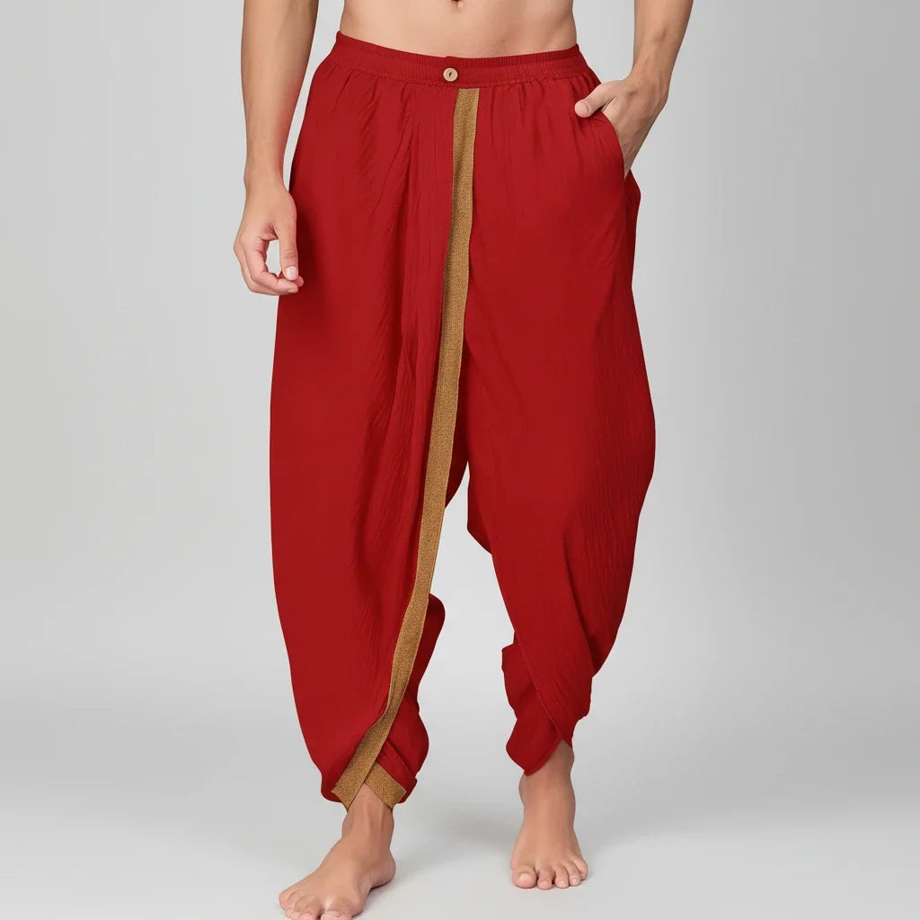 Dhoti Drapers with border for men