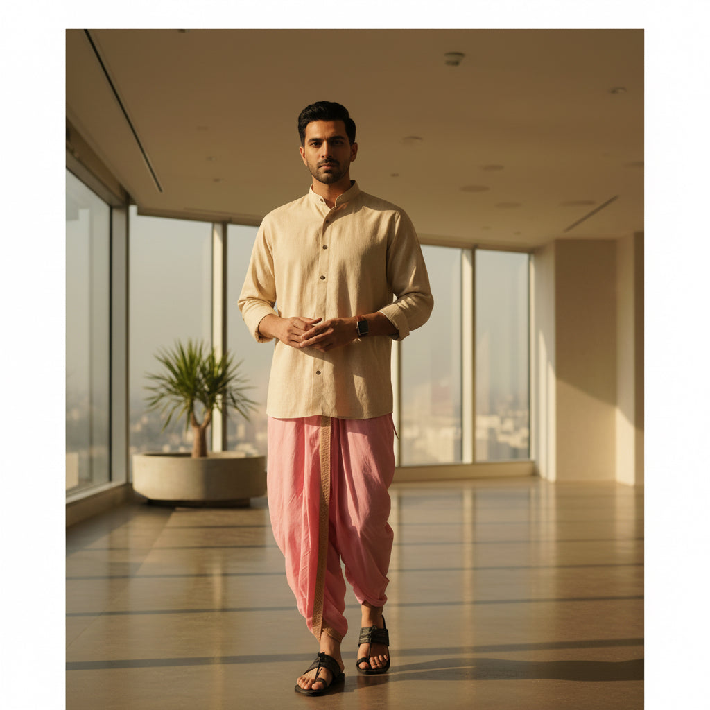 Dhoti Drapers with border for men