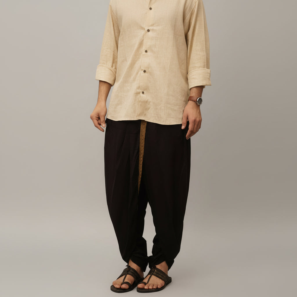Dhoti Drapers with border for men