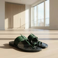 Karagiri Kolhapuri Chappal for Men | The String - Green