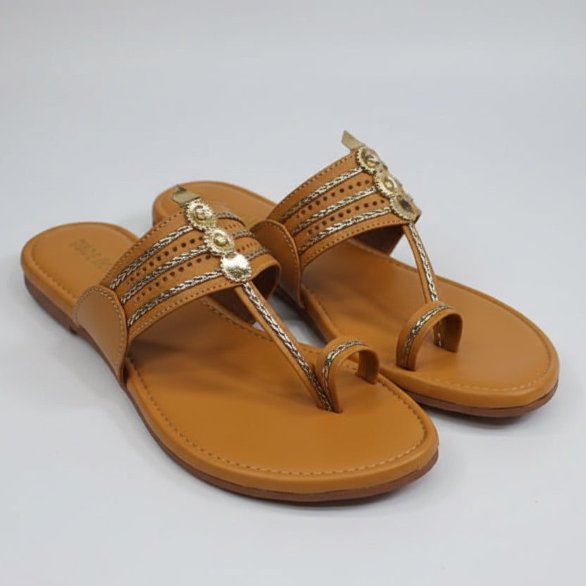 SoftSutra Super Soft Kaarya Kolhapuri Kols for women by NIIRA, handmade cushioned chappals
