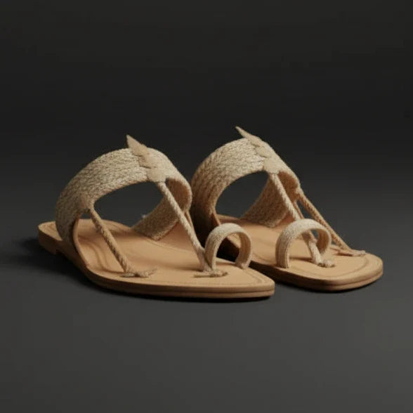 String Light | Leather Kolhapuri Chappal